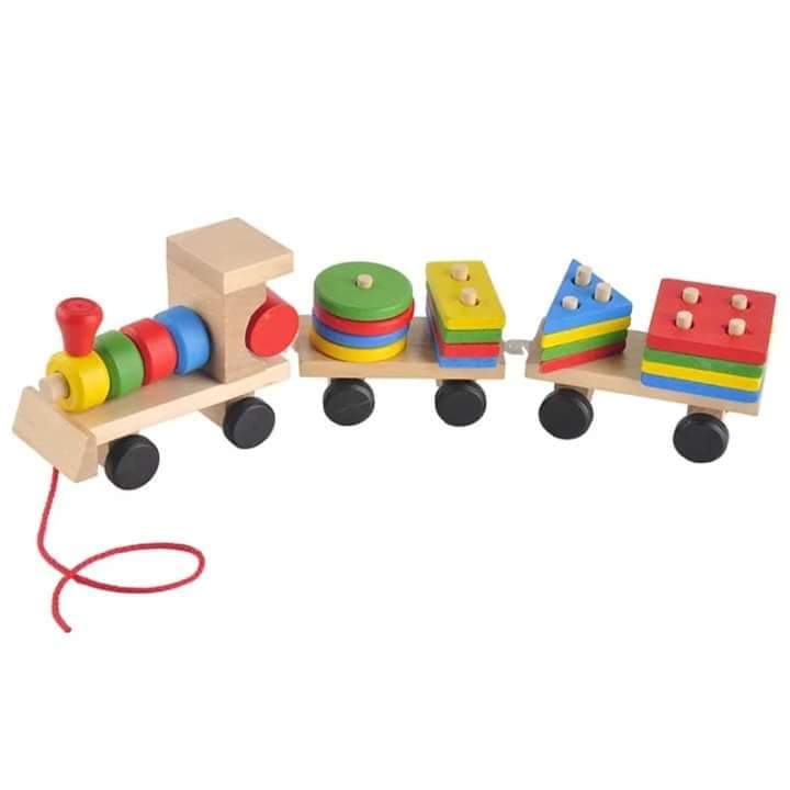 قطار الاشكال الهندسية 🚂 🔺🔵🔲