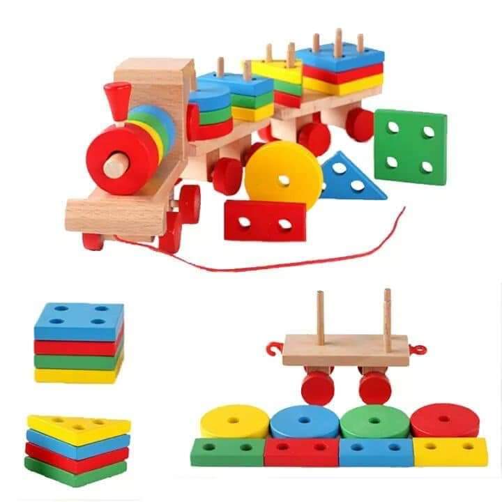 قطار الاشكال الهندسية 🚂 🔺🔵🔲