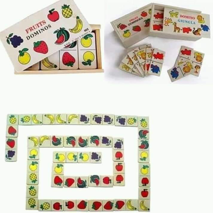 دومينو الاطفال🐕🐩🍐🍓🍇