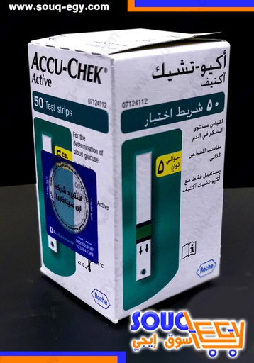 اكواتشيك اكتيف شرائط تحليل سكر Accu-chek Active