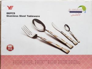 طقم شنطه معالق 86 قطعه  ستانلس ستيل